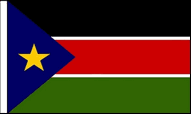 South Sudan Hand Waving Flags